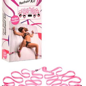 Frisky 6 Piece Pink Under Bed Restraint Kit