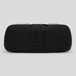 Happy Rabbit LOVE Medium Silicone Zip Storage Case - Black