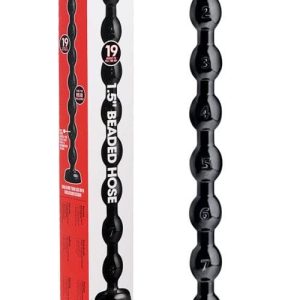 Hosed Flexible Beaded 19" Anal Snake with Suction Base