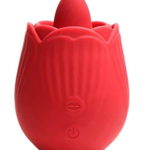 Inmi Bloomgasm French Rose 3.2" Flickering Tongue Clitoral Vibrator