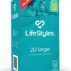Lifestyles Large: 20 Pack Comfort Fit Latex Condoms