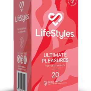Lifestyles Ultimate Pleasures 20 Pack Textured Latex Condoms