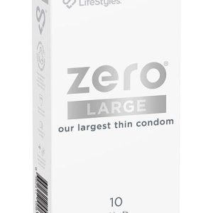 Lifestyles Zero Large 10 Pack Latex Condoms