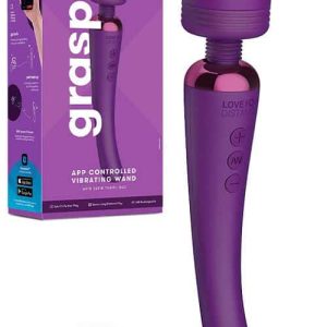 Love Distance Grasp 9" App Controlled Vibrating Wand Massager