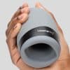Lovehoney Hot Shot Rechargeable Warming Silicone Male Masturbator - Grey