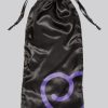 Lovehoney Satin Drawstring Toy Bag - Black Lovehoney Satin Drawstring Toy Bag - Black