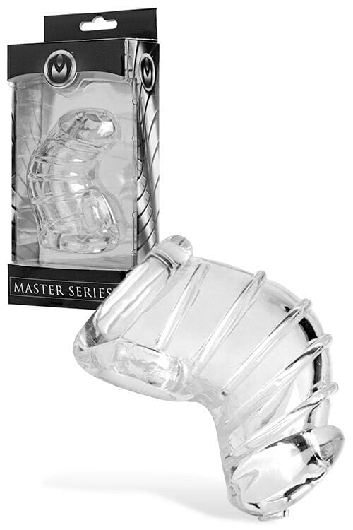 Master Series Detained XS 3" Clear Chastity Cage with Nubs Master Series Detained XS 3" Clear Chastity Cage with Nubs