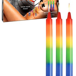 Master Series Pride Rainbow Drip Candle 3 Piece Set