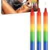 Master Series Pride Rainbow Drip Candle 3 Piece Set Master Series Pride Rainbow Drip Candle 3 Piece Set