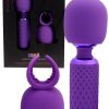 NU Sensuelle Harlow Nubii 7.3" Heated Wand Massager with Stroker Attachment