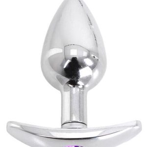 O Products Aluminium 2.8" Butt Plug with Gem Base