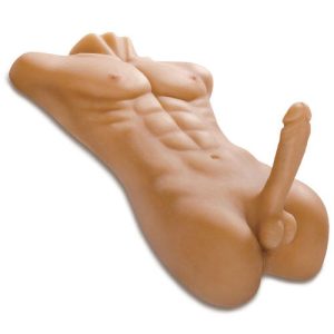 PDX Realistic Male Torso Sex Doll & 8" Dildo