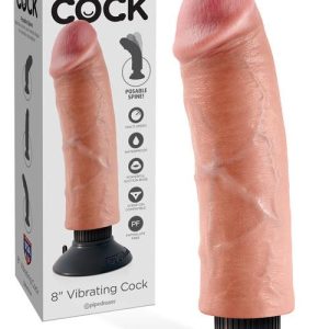 Pipedream 8" Realistic Vibrating Cock with Removable Suction Cup Base