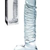 Pipedream 8.25" Textured Glass Dildo
