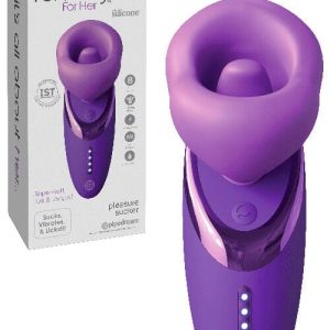 Pipedream Fantasy for Her Pleasure Sucker 7" Sucking, Licking & Vibrating Clitoral Stimulator