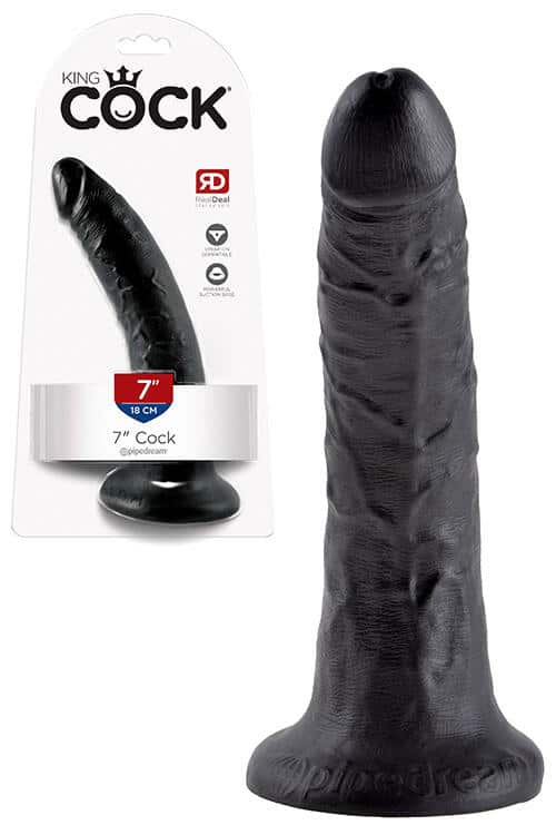Pipedream King Cock 7" Realistic Dildo with Suction Cup Base Pipedream King Cock 7" Realistic Dildo with Suction Cup Base