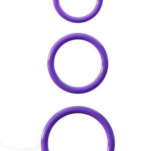 Pipedream Silicone Stamina Cock Rings (Set of 3)
