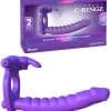 Pipedream Vibrating Double Penetration Silicone Cock Ring with Rabbit Ears