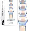 Playboy Jewels Beads 4.7" Glass Beaded Anal Plug