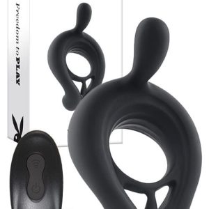 Playboy Triple Play Remote Controlled 4.4" Couples Ring