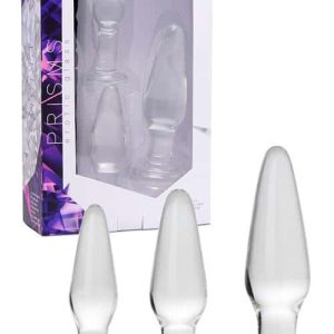 Prisms Erotic Glass Anal Trainer Kit (3 Pce)