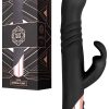 Rosy Gold Nouveau 9.4" Thrusting Rabbit Vibrator