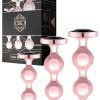 Rosy Gold Nouveau Metal 3pce Anal Bead Set