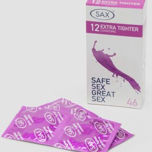 SAX Extra Tight 46mm Latex Condoms (12 Pack)