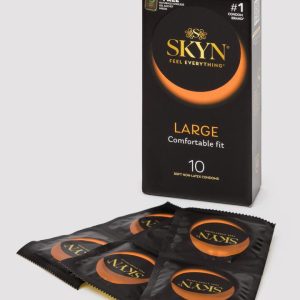 SKYN Large Non latex Condoms 56mm (10 Pack)
