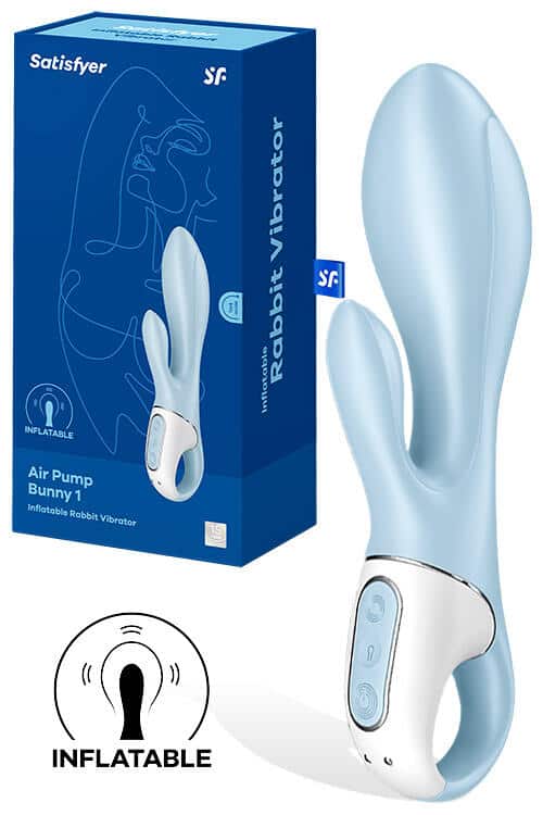 Satisfyer Air Pump Bunny 1 8.1" Inflatable Rabbit Vibrator Satisfyer Air Pump Bunny 1 8.1" Inflatable Rabbit Vibrator