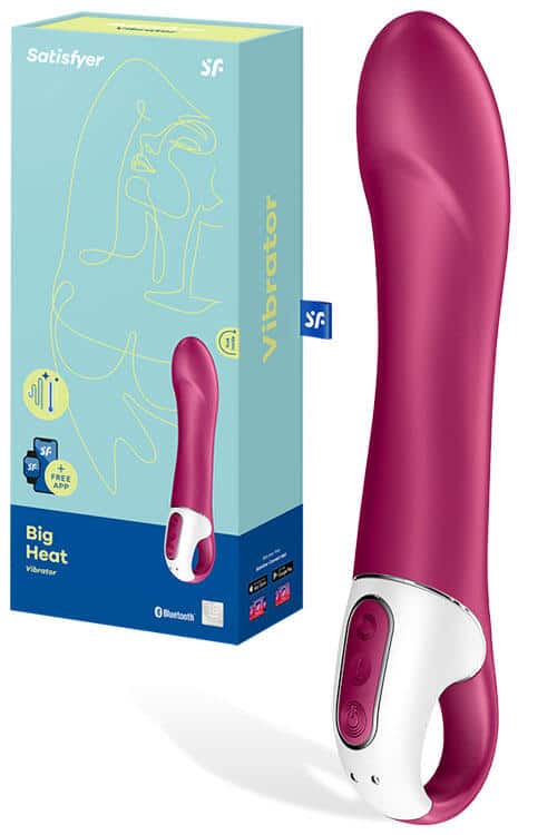 Satisfyer Big Heat 9" Warming G Spot Vibrator Satisfyer Big Heat 9" Warming G Spot Vibrator