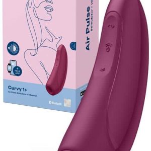 Satisfyer Curvy 1 Plus App Compatible Vibrating Air Pulse Clitoral Stimulator