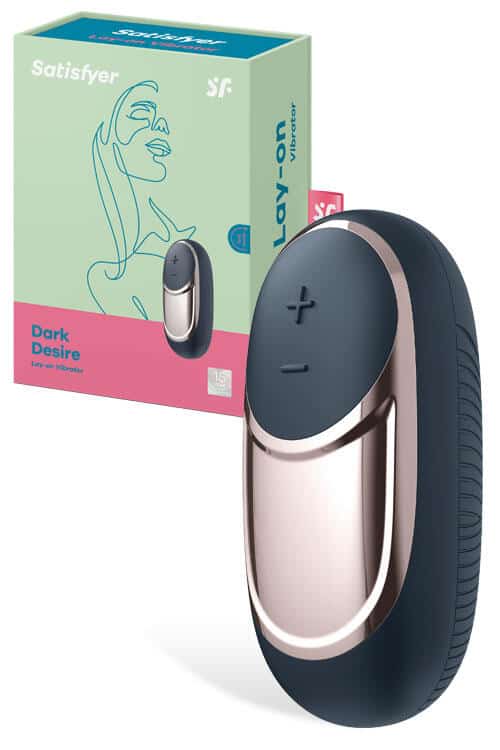 Satisfyer Dark Desire 3.7" Lay On Clitoral Vibrator Satisfyer Dark Desire 3.7" Lay On Clitoral Vibrator