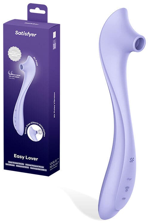 Satisfyer Easy Lover 10" Ergonomic Vibrating Air Pulse Clitoral Stimulator Satisfyer Easy Lover 10" Ergonomic Vibrating Air Pulse Clitoral Stimulator