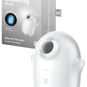 Satisfyer Glowing Ghost 3.3" Glow In The Dark Vibrating Air Pulse Clitoral Stimulator