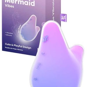 Satisfyer Mermaid Vibes 3.7" Vibrating Air Pulse Clitoral Stimulator
