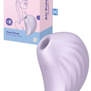 Satisfyer Pearl Diver 3.5" Air Pulse Clitoral Stimulator with Vibration