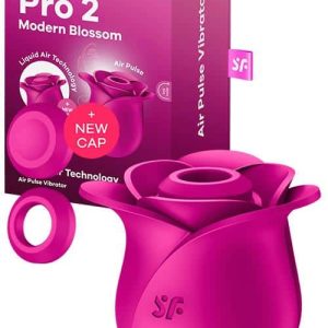Satisfyer Pro 2 Modern Blossom 3" Rose Clitoral Stimulator with Air Pulse Technology