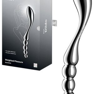 Satisfyer Star Force 1 S Shaped 8.2" Stainless Steel Dildo