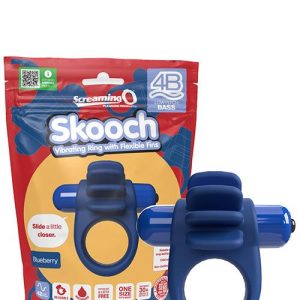 Screaming O Skooch Bass Stretchy Vibrating Cock Ring with Pleasure Fins