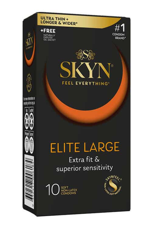 Skyn Elite Large 10 Pack Non Latex Condoms Skyn Elite Large 10 Pack Non Latex Condoms