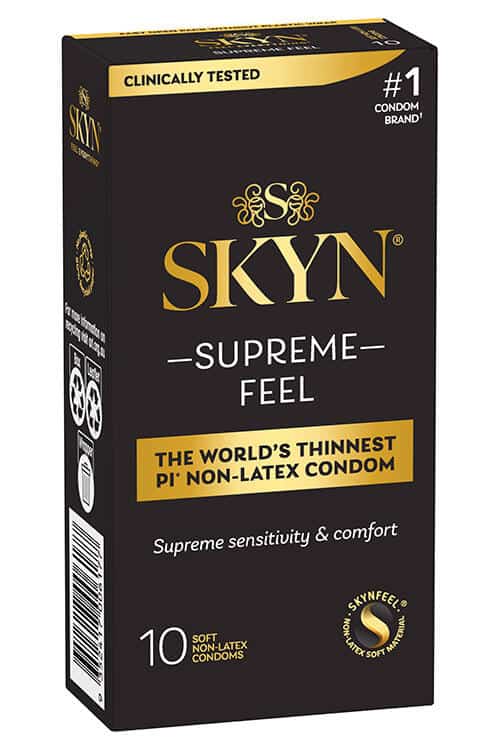 Skyn Supreme Feel 10 Pack Non Latex Condoms Skyn Supreme Feel 10 Pack Non Latex Condoms