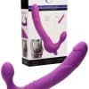 Strap U 9.75" Semi Realistic Vibrating Strapless Strap On Silicone Dildo