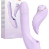Svakom DuoGlow 7.7" Heating, Thrusting & Rotating Vibrator with Detachable Clitoral Stimulator