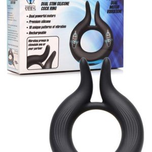 Trinity 4 Men 10X Cock Viper 3.7" Dual Stim Silicone Cock Ring
