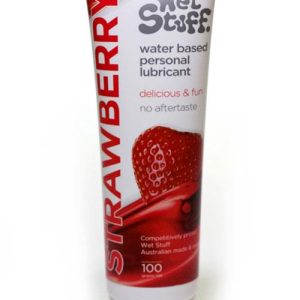 Wet Stuff Strawberry Flavoured Lubricant Tube (100g)