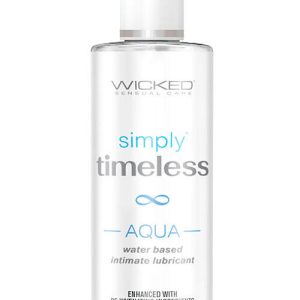Wicked Simply Timeless Aqua Unscented Water Based Lubricant with Vitamin E | 120ml (4oz)
