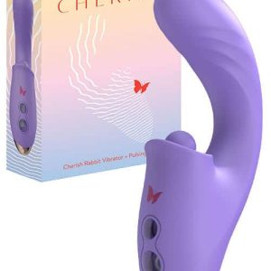 Wild Secrets Cherish 7.1" Thrusting Rabbit Vibrator with Pulsing Pearl Clitoral Stimulator