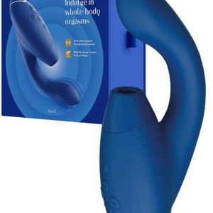 Womanizer Duo 2 Dual Stimulation 8" Pleasure Air Clitoral Stimulator Rabbit Vibrator with Smart Silence & Afterglow