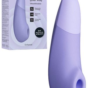 Womanizer Enhance 6.2" Vibration Plus Pleasure Air Clitoral Stimulator